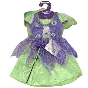 Teetot Inc. Girl's Pixie Fairy Costume | 4 Pieces | Purple | Size 5-6